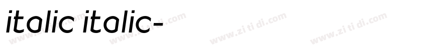 italic italic字体转换